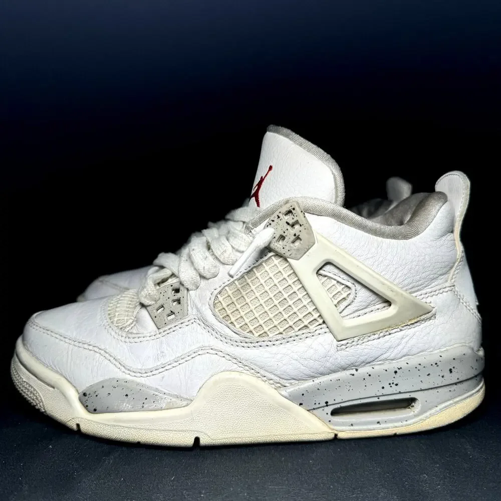Nike Air Jordan 4 Retro GS White Oreo Men's Shoes - Size 5.5